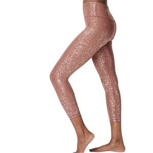 Sweaty Betty Goddess Disco Metallic 7/8 Length Pull On Leggings - XXL